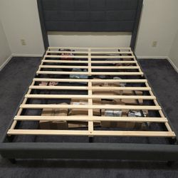 Queen Size Bed Frame With Head Broad 