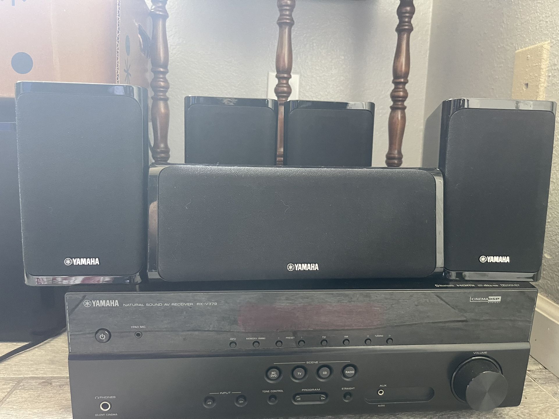 5 Channel Yamaha Surround Sound System