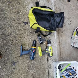 ryobi 2 drill set 