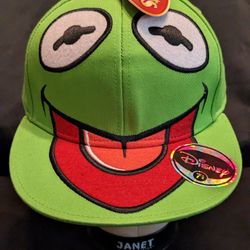 NWT Disney The Muppets Fitted Kermit The Frog Hat, 71/4