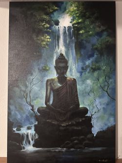 Original Buddha Painting (24 x 35 Inches)