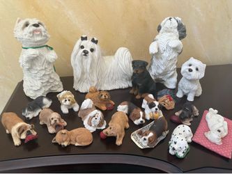 Vintage Sandicast Dog Figurine Collection – 20+ Pieces – Sandra Brue