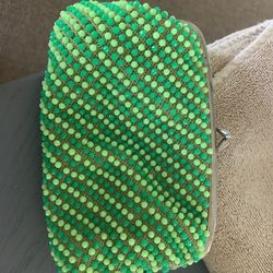 Vintage beaded style clutch bag