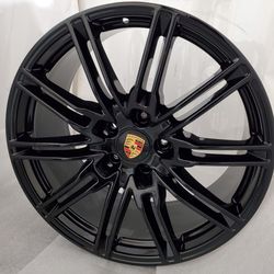 21" Porsche Cayenne Black Original Wheels Rims OEM 
