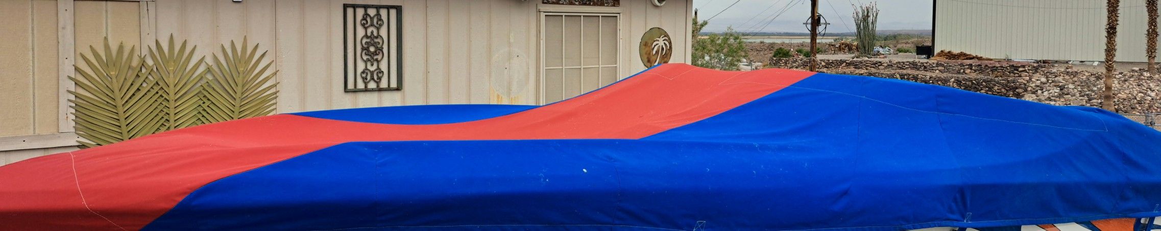 Sunbrella Canvas Boat Cover 22ft V Bottom