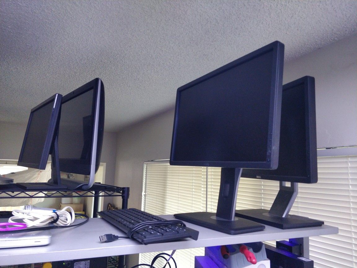 LCD Dell Monitors 20", 21.5", 23"