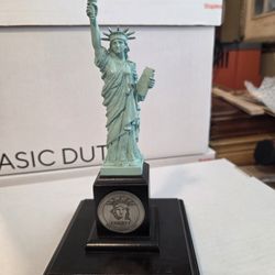 1986 Centennial Liberty Statue, Danbury Mint, Plated with Copper from the Actual Statue of Liberty