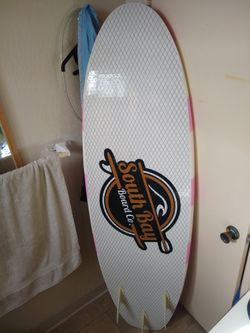 6' Soft Top Surfboard Foam South Bay Surf Co. Foamie Bz Doyle Malibu Wavestorm Liquid Shredder Softtop Longboard Fun Board Surfing Learning Womp Shore