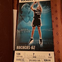 Vintage Ticket WNBA