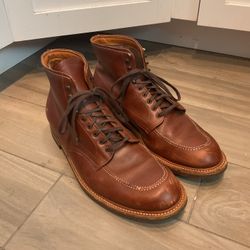 Alden Foot Balance Vintage Mocc Toe Brown Leather Men’s Work Boots sz 12EE