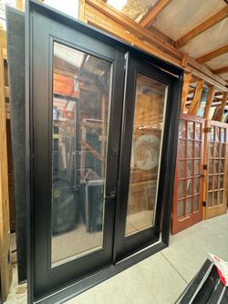 Black French doors 68x96