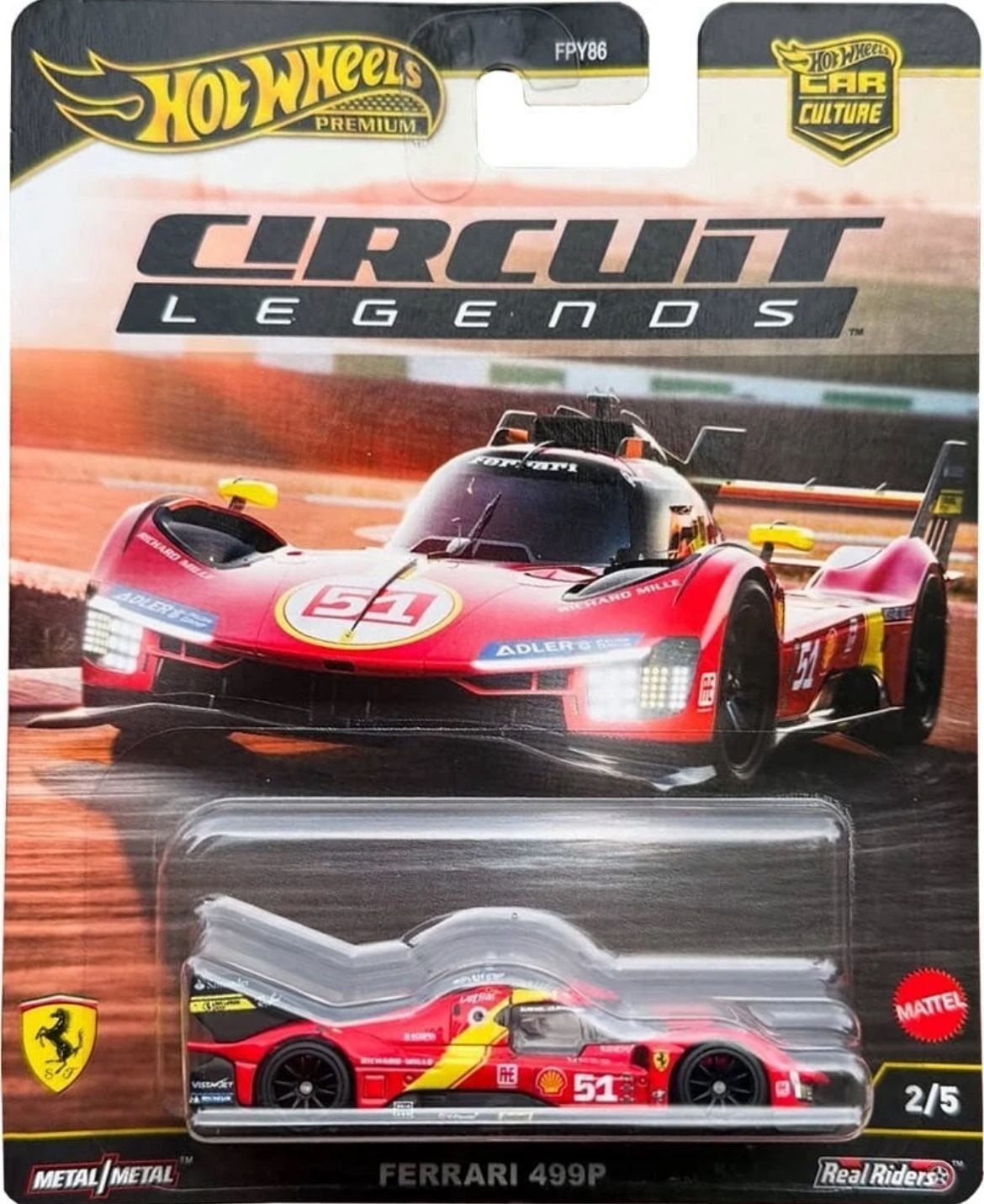 Hot Wheels 2025 Premium Car Culture Circuit Legends Ferrari 499P 🔥🔥