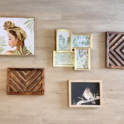 Assorted Framed Art, Set of 5