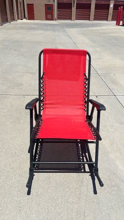 Red  Patio Pool Rocking Chair 