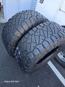 2 Used Tires Lt35x12.50r17 Nitto Ridgerappler LR E, 10 PLY, DOT 2024 $250.00
