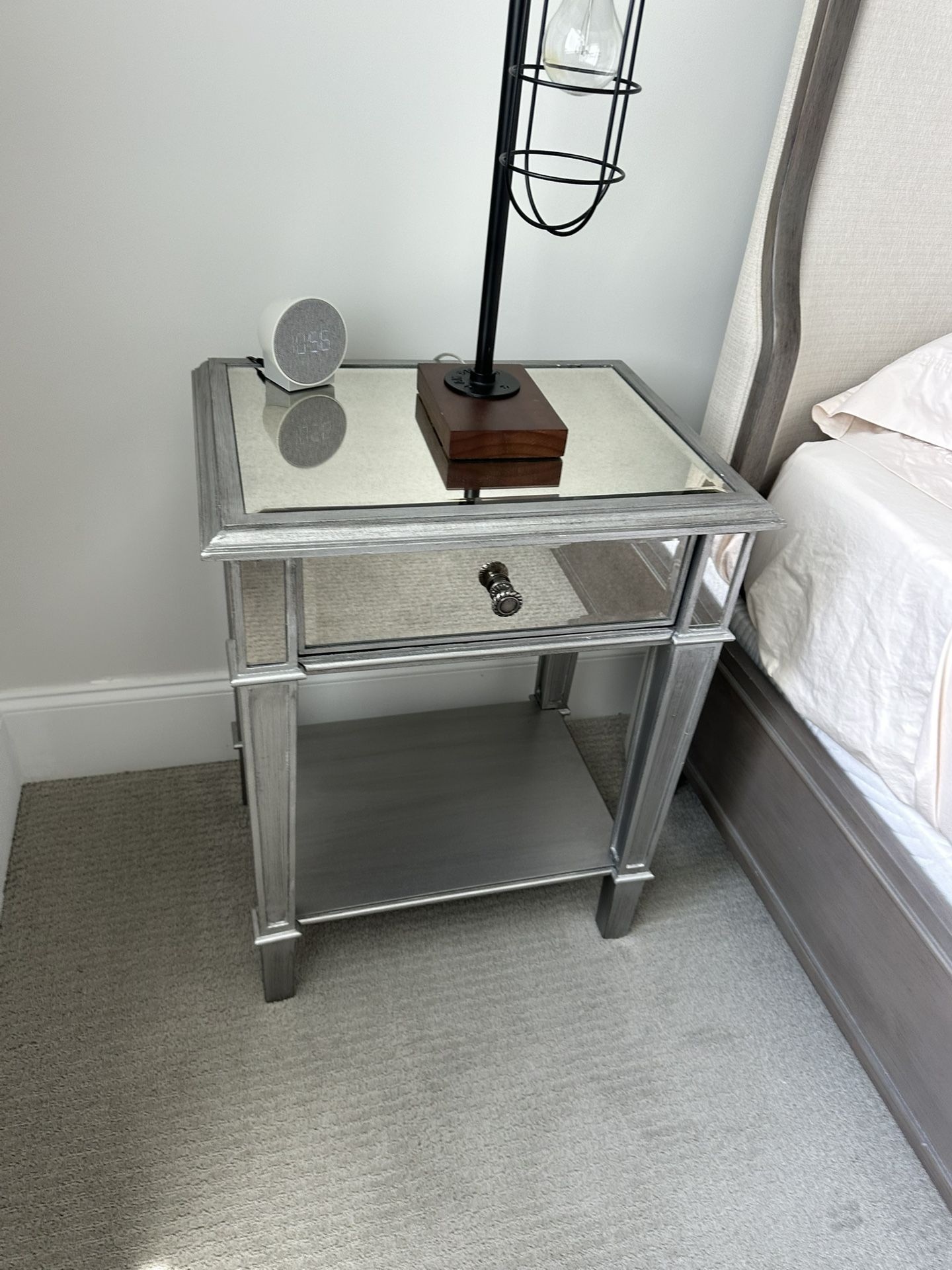 Pair Of Mirrored Nightstands