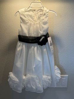 Rare Editions White/ Dress Size 4T (new with tags)