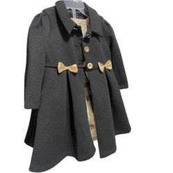 Girl Matching Set - Coat And Dress 