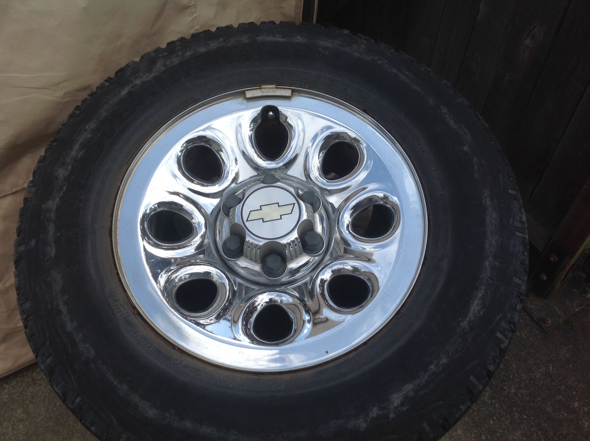 Chevy rims and tires set of 4