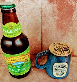 SIGNED 2018 (Deneen Pottery) - Beer Wolf "Send It" Prototype Mug~7 oz~ONE OF A KIND....not to mention signed by the stylish and artistically gifted Ad