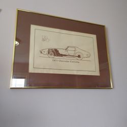 77 Corvette.    Print By Road&Track Magazine.  # 62/100