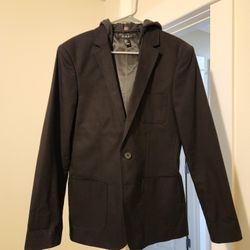 21 Men Blazer With Removable Hoodie (Small)