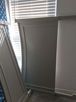 Full Sized Bed Frame with Head Board, Foot Board And Mattress 