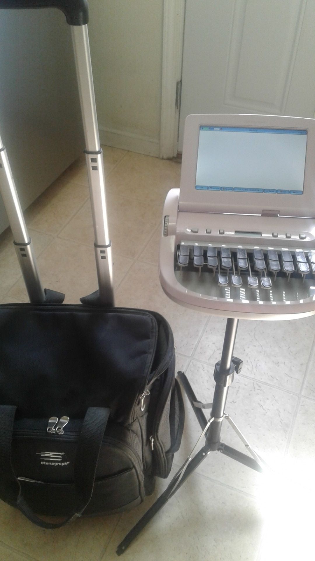 Court Reporting Stenograph Diamante Pink Rare Machine