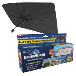 Ontel Brella Shield by Arctic Air, Car Windshield Sun Shade, One-Size (31x57"), As Seen on TV
