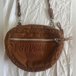 Ivy Park x Adidas Collaboration Unisex Brown Sherpa Bag/ Purse Limited Edition