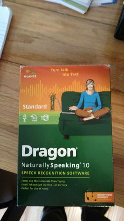 Dragon NaturallySpeaking speech recognition software version 10