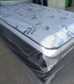 full size bamboo orthopedic pillow top mattress and box spring  "" all sizes available  ""