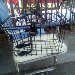 Wald black front bike basket