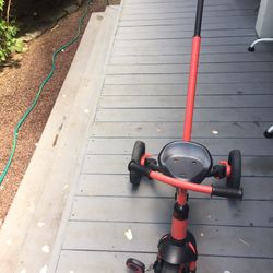 Steer And Push Tricycle