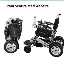 Heavy Duty Deluxe Electric Folding Wheelchair rarely used