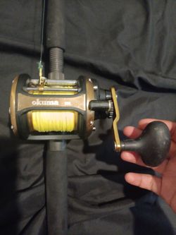 Okuma 15L reel, and Ugly Stik Tiger Lite Rod