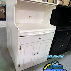 Microwave Stand New White Compressed Dresser Drawer 