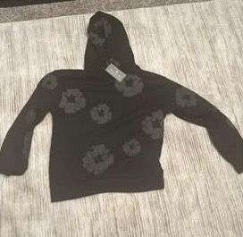 Denim Tear Black Hoodie Large