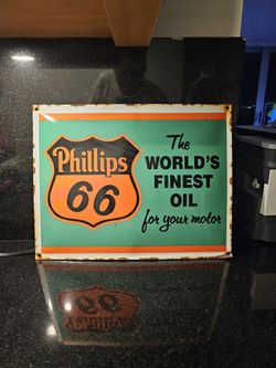 Phillips 66 Oil Collection Sign 