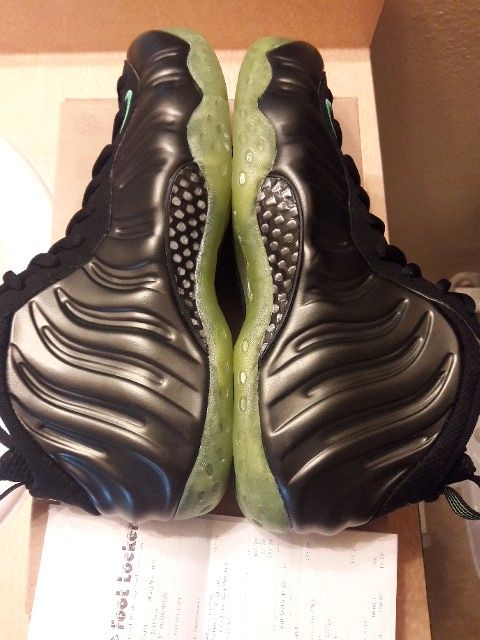 DS House of Hoops Electric Green Foamposite Ones, size