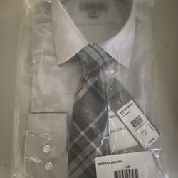 Big Boys Size 12 Dress Shirt And Tie