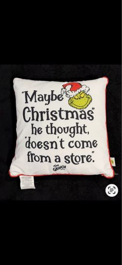 Grinch Pillow