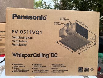 3 Panasonic WhisperCeiling DC Ventilating Fan For Sale