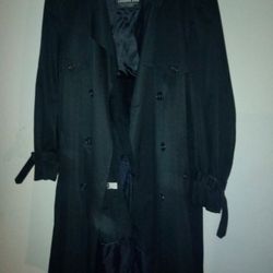 London Fog Black Trench Coat