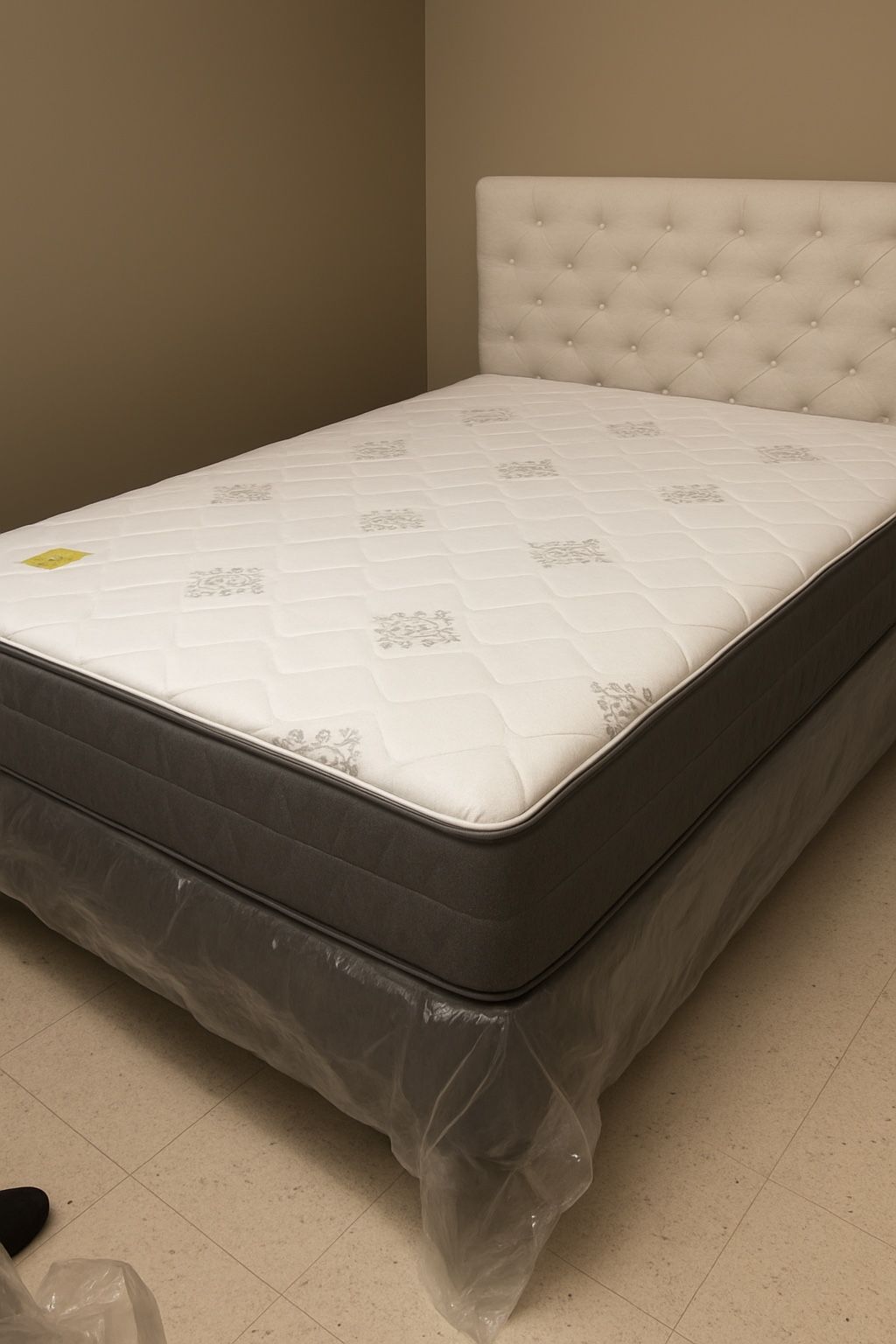 New Full Mattress And Box Spring 2 Pc Bed Frame Is Not Included