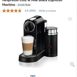 Nespresso EN267BAE CitiZ & Milk Frother Black