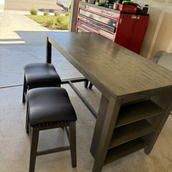 Dining table & stools