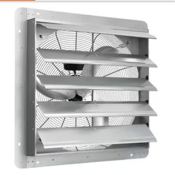 VEVOR 24 in. Shutter Exhaust Fan High-Speed 3320 CFM Aluminum Wall Mount Attic Fan