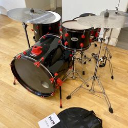 Ddrum Diablo Complete 4 Piece Drum Set 22 12 16 14” New Quiet Cymbals Stands Hihat Throne $400   Cash In Ontario 91762 Sticks Key Bass Pedal Cymbal ba