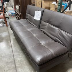 Relaxalounger Futon, Leather, With Charging Ports, Brand New Never Used 